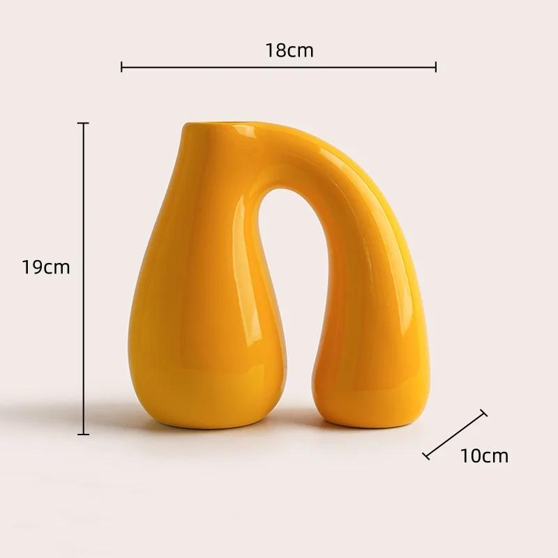 Ceramic Vase Abstract Geometric Hollowing Out Arch Flower Vase Flower Arrangement Accessories Home Decoration Accessories
Ceramic Vase Abstract Geometric Hollowing Out Arch Flower Vase Flower Arrangement Accessories Home Decoration Accessories