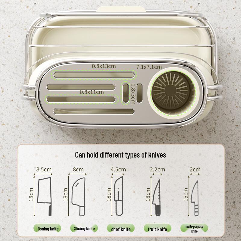 Kitchen Wall-Mounted Multi-functional Knife and Chopsticks Holder
Kitchen Wall-Mounted Multi-functional Knife and Chopsticks Holder