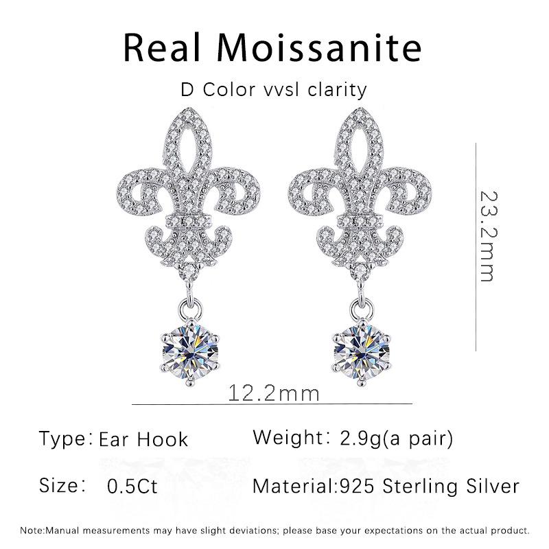 925 Sterling Silver Iris Flower Pendant and Stud Earrings with Sparkling Diamonds - Elegant Light Luxury Design 5mm Cubic Zirconia (pair)
925 Sterling Silver Iris Flower Pendant and Stud Earrings with Sparkling Diamonds - Elegant Light Luxury Design 5mm Cubic Zirconia (pair)