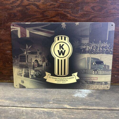 Kenworth 50 Years In Aus Repro Small Tin SignAluminum 20x30cm(7.8x11.8inch)
Kenworth 50 Years In Aus Repro Small Tin SignAluminum 20x30cm(7.8x11.8inch)