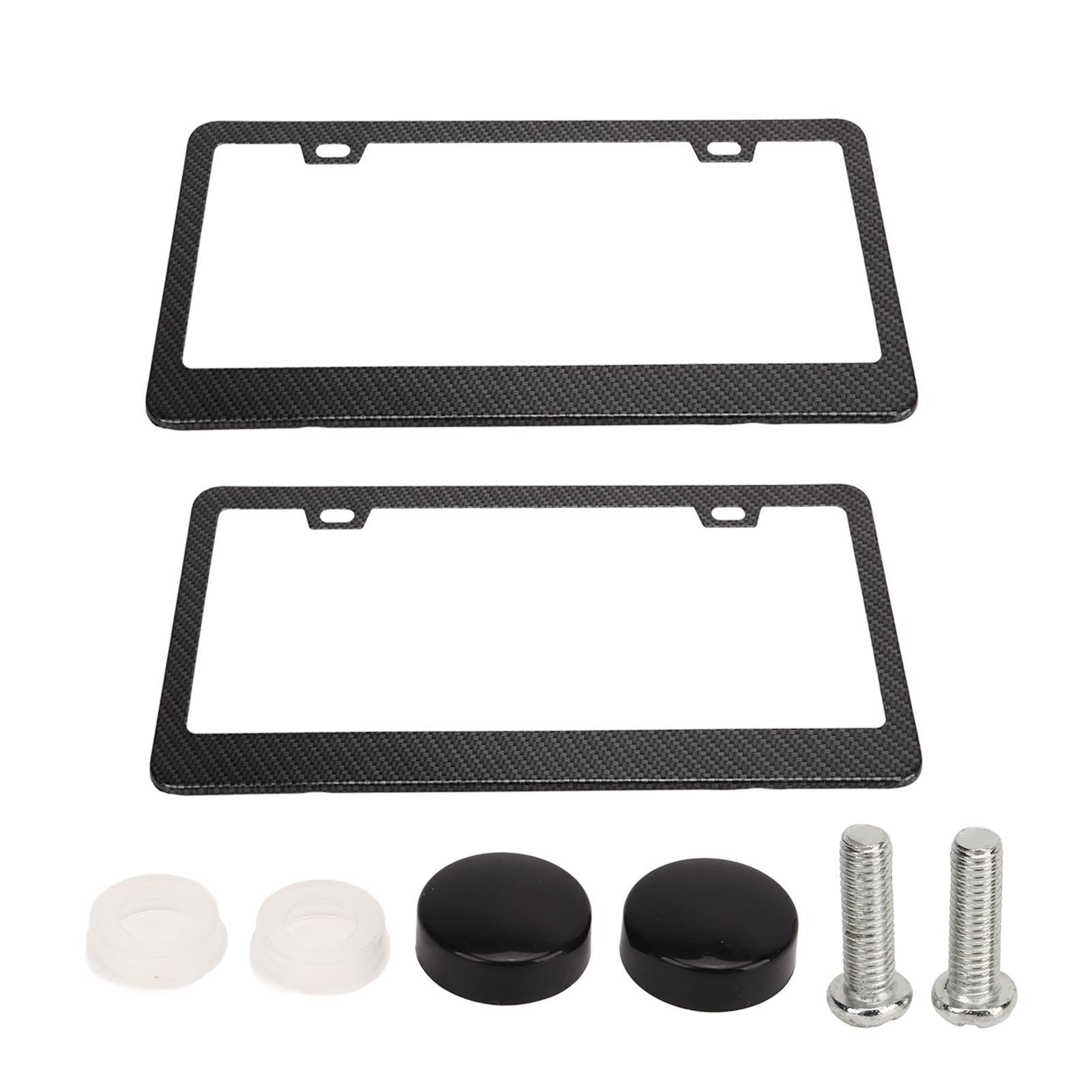 2pcs License Plate Frame Carbon Fiber Style Front and Back Car Licence Plate Covers For Vehicles
2pcs License Plate Frame Carbon Fiber Style Front and Back Car Licence Plate Covers For Vehicles