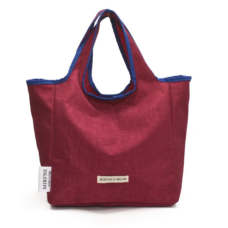 Dopamine canvas bag handbag new color matching tote bag foldable shoulder bag бордовий
Dopamine canvas bag handbag new color matching tote bag foldable shoulder bag бордовий