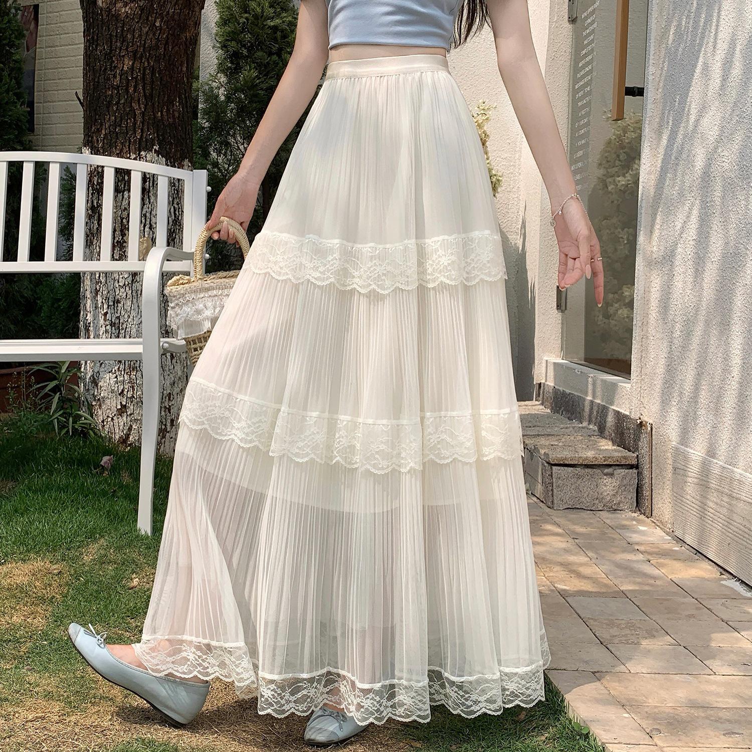 Women s Mesh Lace Layered Midi Skirt - High Waist, Slimming A-line, Pleated Flowing Hem One Size (Weight 80-140 kg) абрикосовый
Women s Mesh Lace Layered Midi Skirt - High Waist, Slimming A-line, Pleated Flowing Hem One Size (Weight 80-140 kg) абрикосовый