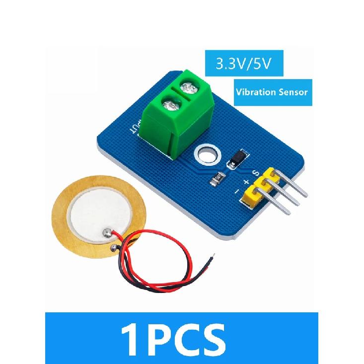 1PCS DIY Kit - 3.3V/5V Ceramic Piezo Vibration Sensor Module, Analog Controller Electronic Component for Arduino 1pcs
1PCS DIY Kit - 3.3V/5V Ceramic Piezo Vibration Sensor Module, Analog Controller Electronic Component for Arduino 1pcs