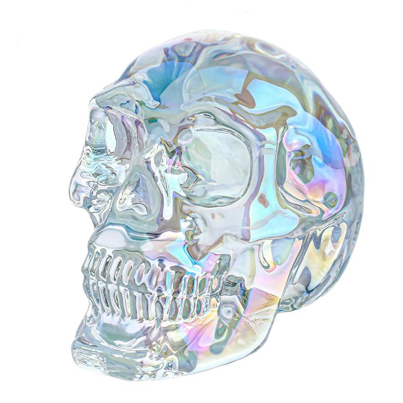 A95I-Кольорове скло для Хелловіну, прикраса черепа до Дня мертвих, статуетка голови кришталевого черепа ручної роботи 3 дюйми в подарунок
A95I-Кольорове скло для Хелловіну, прикраса черепа до Дня мертвих, статуетка голови кришталевого черепа ручної роботи 3 дюйми в подарунок