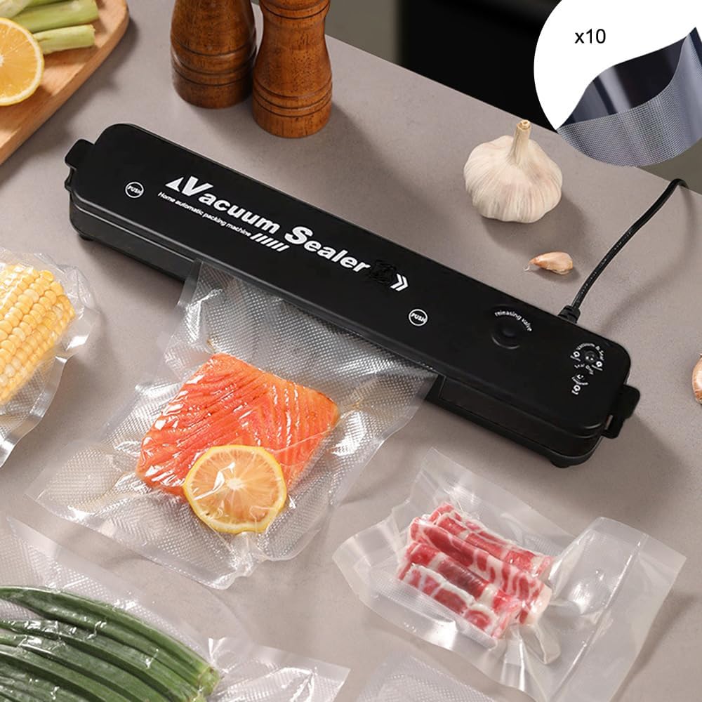 3set Vacuum Sealing Machine, Semi-automatic Household Kitchen Vacuum Packaging Machine with 30 Vacuum Bags, 220V Standard, Household Appliances 3 Machine+30bags
3set Vacuum Sealing Machine, Semi-automatic Household Kitchen Vacuum Packaging Machine with 30 Vacuum Bags, 220V Standard, Household Appliances 3 Machine+30bags