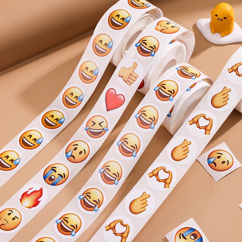 Emoji Expression Round Stickers: Laughing, Crying, Sweating, Heart-Shaped Self-Adhesive Labels
Emoji Expression Round Stickers: Laughing, Crying, Sweating, Heart-Shaped Self-Adhesive Labels