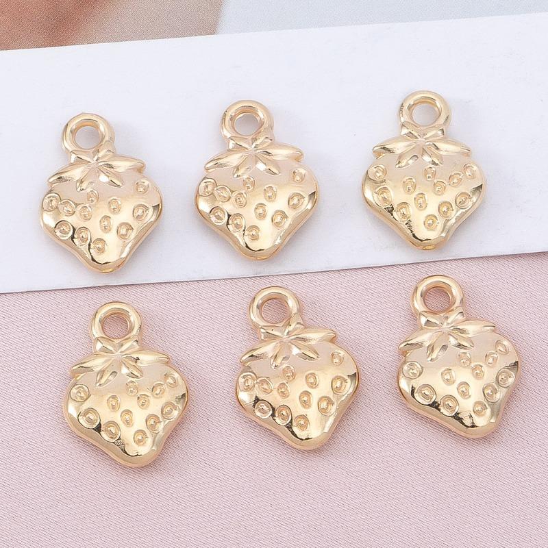 DIY Jewelry Metal Strawberry Accessories Alloy Handmade Bracelet Necklace Pendant Accessories 10pcs золотой
DIY Jewelry Metal Strawberry Accessories Alloy Handmade Bracelet Necklace Pendant Accessories 10pcs золотой