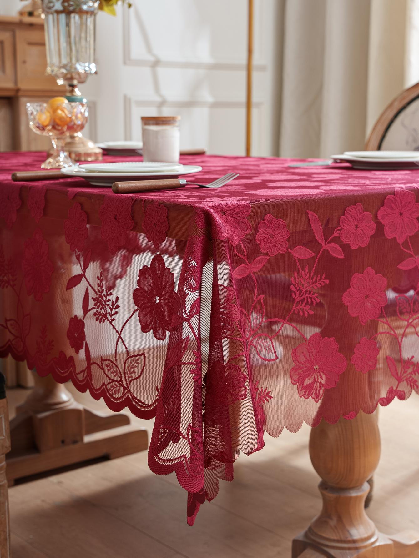 Red Rose Elegant Luxury Lace Tablecloth Press Flower Living Room Coffee Table High-End Dining Tablecloth 140x100cm червоний
Red Rose Elegant Luxury Lace Tablecloth Press Flower Living Room Coffee Table High-End Dining Tablecloth 140x100cm червоний