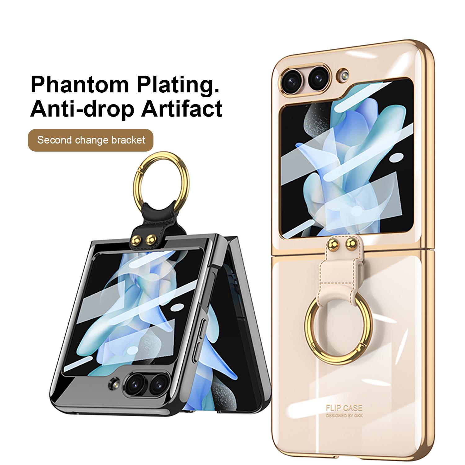 GKK For Samsung Galaxy Z Flip5 5G Clear Case Hard PC Ring Kickstand Phone Cover with Back Screen Protector Transparent
GKK For Samsung Galaxy Z Flip5 5G Clear Case Hard PC Ring Kickstand Phone Cover with Back Screen Protector Transparent