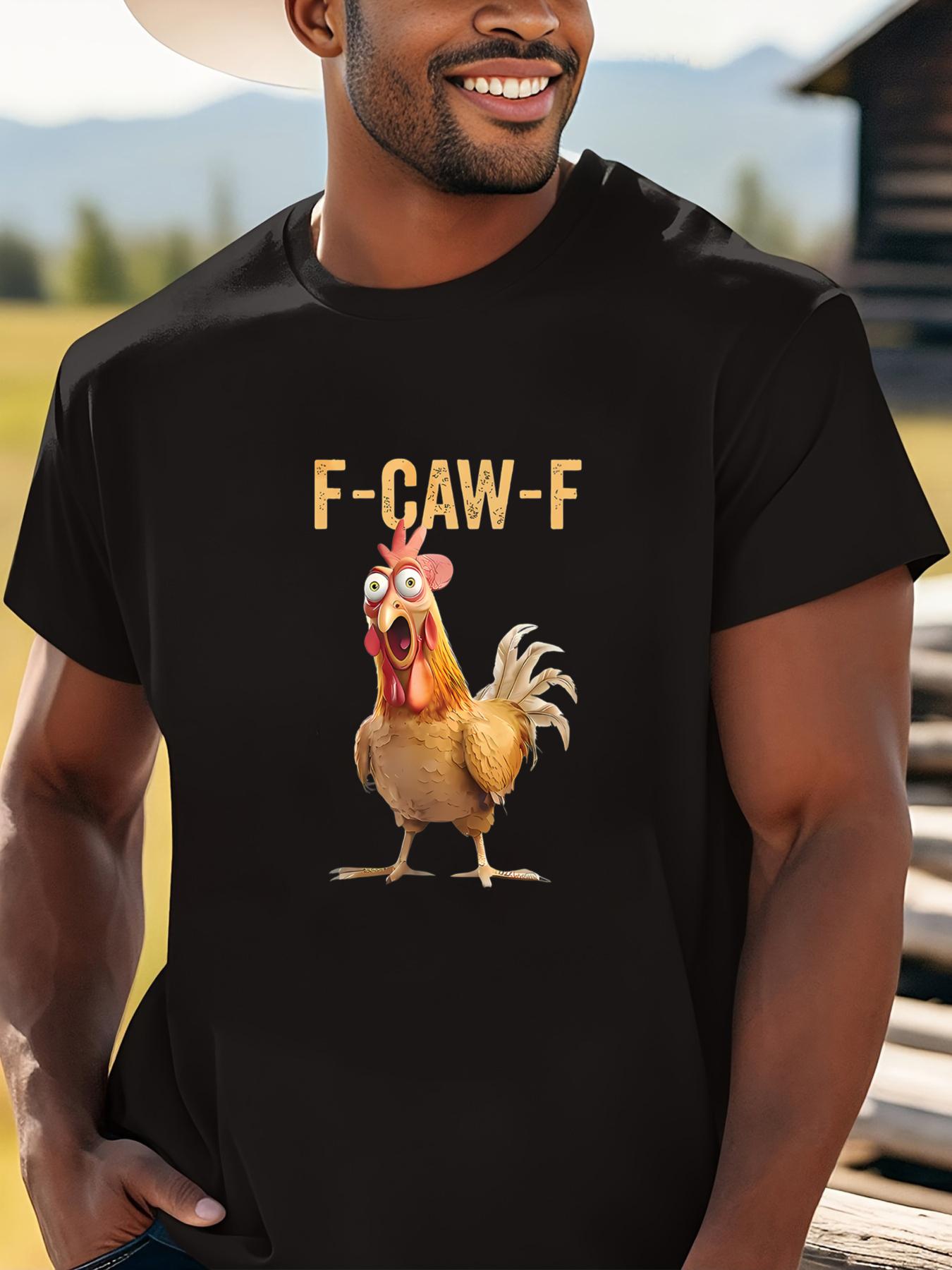 Humorous Men S F-CAW-F Rooster Meme T-Shirt - H-Fit Casual Crew Neck Short Sleeve Tee Featuring a Loud Chicken Dance Laughing Face Design L
Humorous Men S F-CAW-F Rooster Meme T-Shirt - H-Fit Casual Crew Neck Short Sleeve Tee Featuring a Loud Chicken Dance Laughing Face Design L