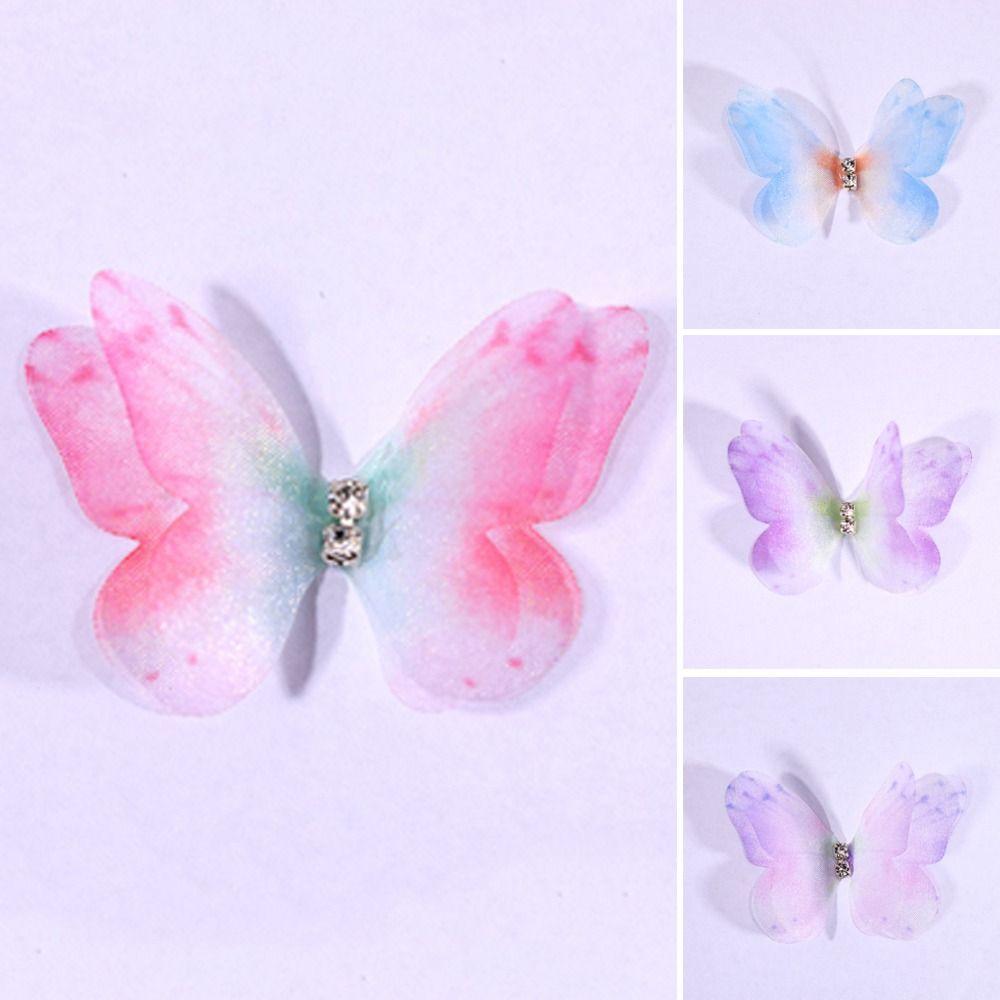 50Pcs Gradient Color Organza Fabric Butterfly Appliques Bridal Hair Accessories 03
50Pcs Gradient Color Organza Fabric Butterfly Appliques Bridal Hair Accessories 03