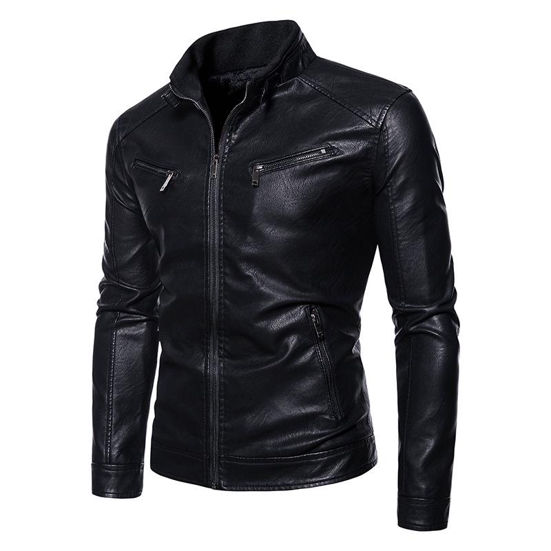 2022 Men s Trendy PU Leather Jacket - European American Style Outerwear 4XL чорний
2022 Men s Trendy PU Leather Jacket - European American Style Outerwear 4XL чорний