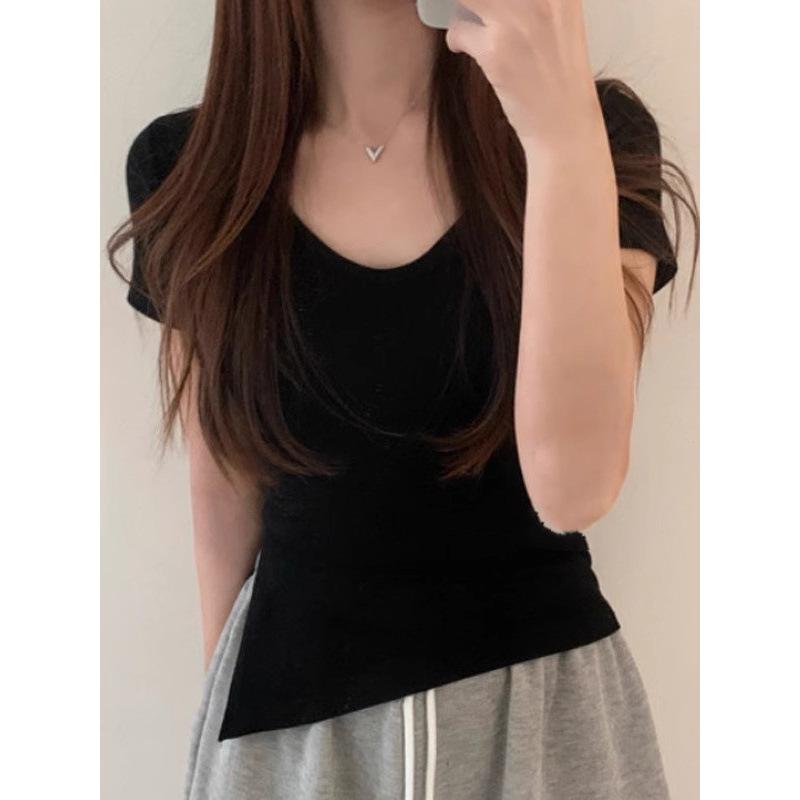 Korean Style Women s Sexy Waist-Cinching Slit T-Shirt - Short-Sleeved Summer Top One Size чорний
Korean Style Women s Sexy Waist-Cinching Slit T-Shirt - Short-Sleeved Summer Top One Size чорний
