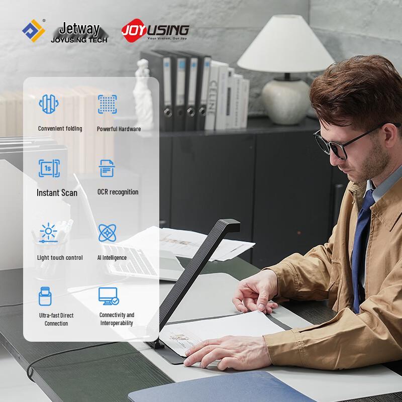 Jieyuxing AI Smart 4K Portable Document Scanner CN plug (adapter included)
Jieyuxing AI Smart 4K Portable Document Scanner CN plug (adapter included)