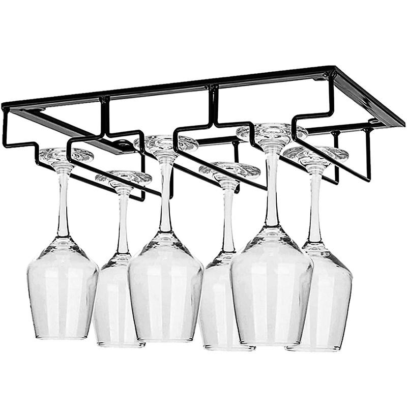 Hanging Wine Glass Cup Rack Shelf Holder Under Cabinet Storage Mug Hanger Organizer Black/3-Cup
Hanging Wine Glass Cup Rack Shelf Holder Under Cabinet Storage Mug Hanger Organizer Black/3-Cup