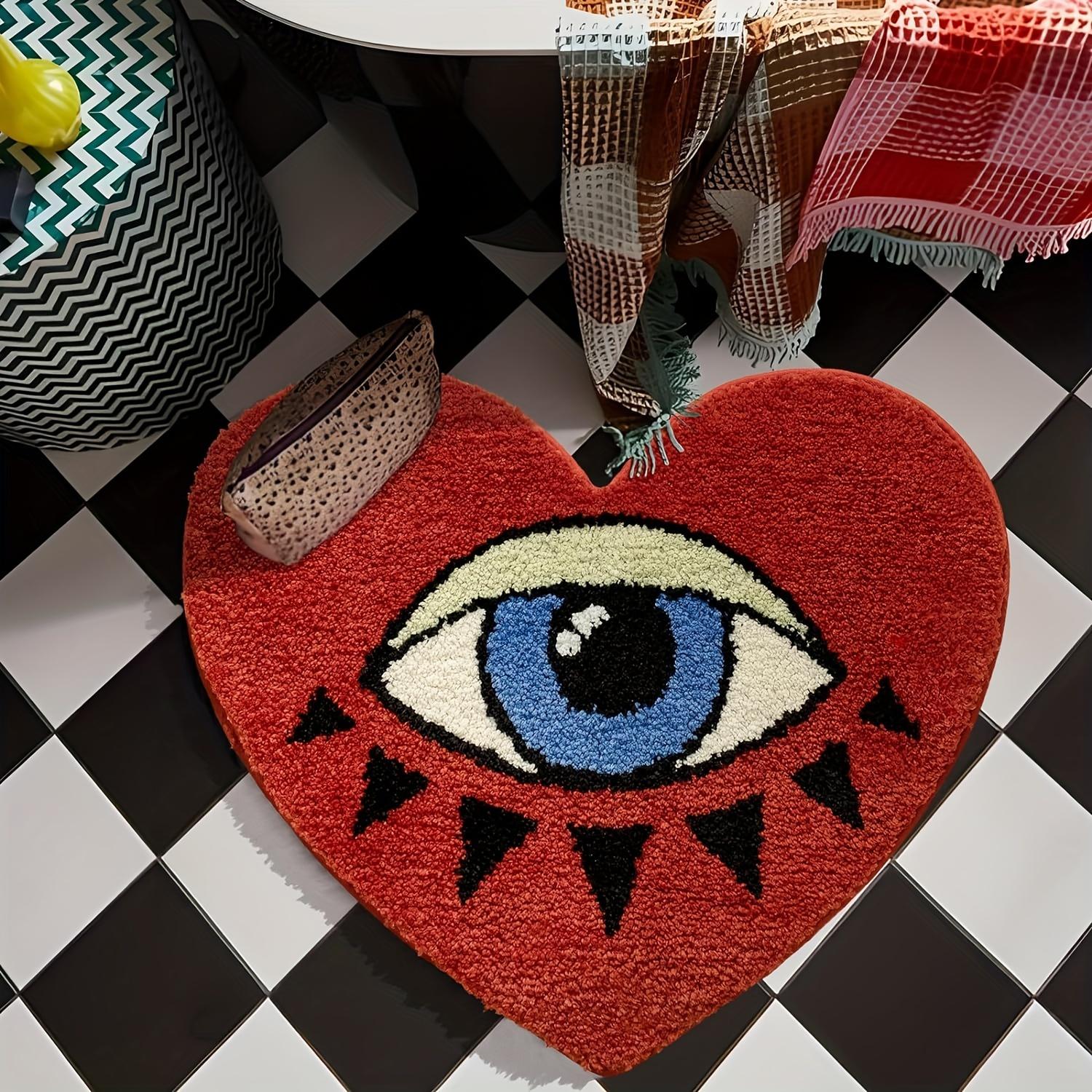 Heart-Shaped Bath Mat with Eye Design – Plush Non-Slip Absorbent Bathroom Mat, Valentine’s Day Decor, Red & Blue Color Scheme 50*80CM
Heart-Shaped Bath Mat with Eye Design – Plush Non-Slip Absorbent Bathroom Mat, Valentine’s Day Decor, Red & Blue Color Scheme 50*80CM