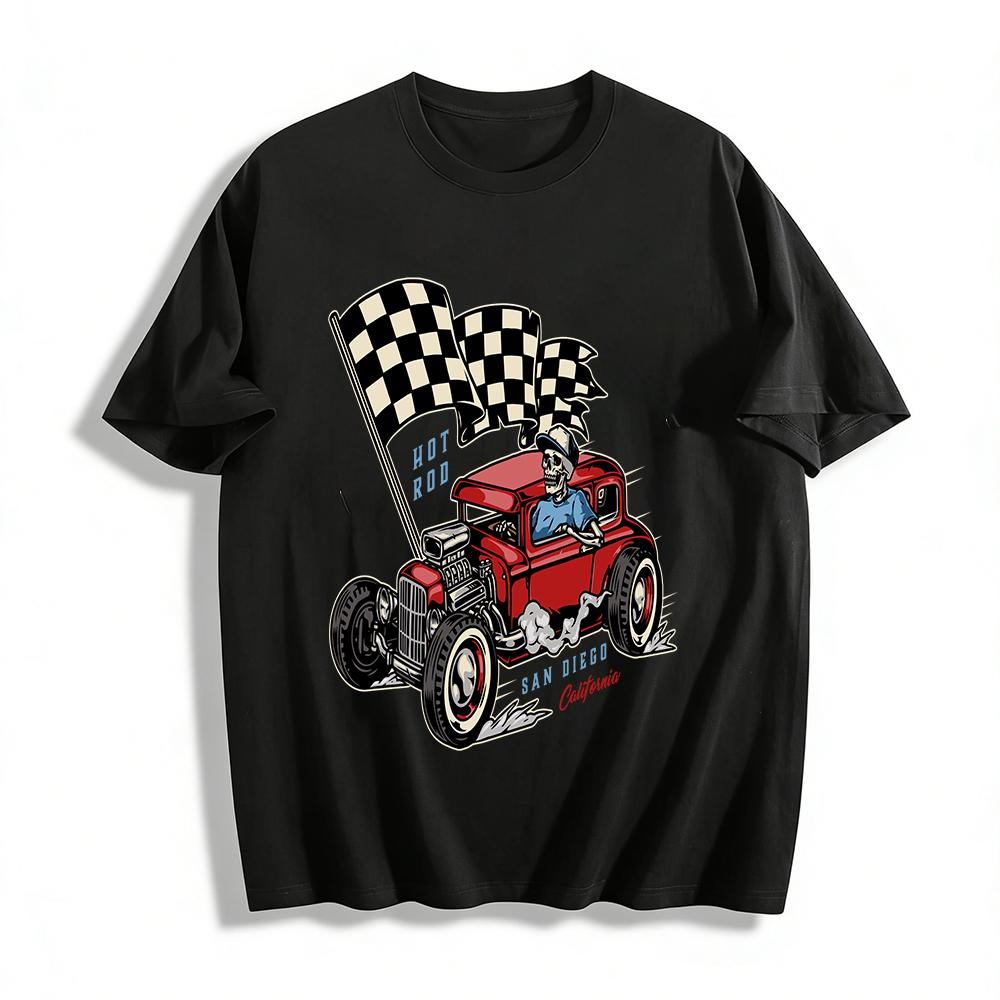 Vintage Skull Hot Rod Graphic Tee San Diego California Retro Top Pure cotton T-shirt XXS
Vintage Skull Hot Rod Graphic Tee San Diego California Retro Top Pure cotton T-shirt XXS