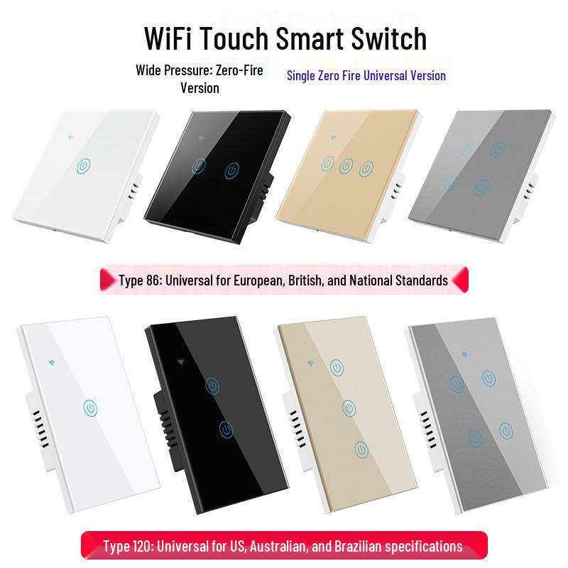 European Smart WiFi Touch Switch with Alexa Voice Control XFG-101BW-1(White 1-way)
European Smart WiFi Touch Switch with Alexa Voice Control XFG-101BW-1(White 1-way)