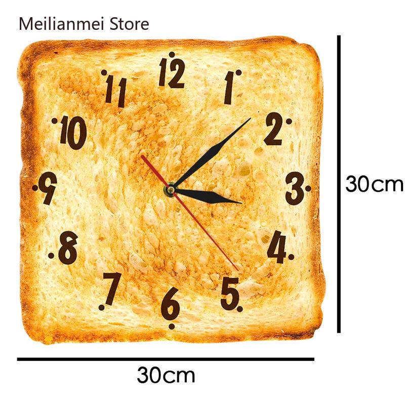 Gourmet Home Decor Realistic Toasted Bread Wall Clock Bakery Sign Bread Dining Room Wall Art Silent Quartz Kitchen Wall Clocks
Gourmet Home Decor Realistic Toasted Bread Wall Clock Bakery Sign Bread Dining Room Wall Art Silent Quartz Kitchen Wall Clocks
