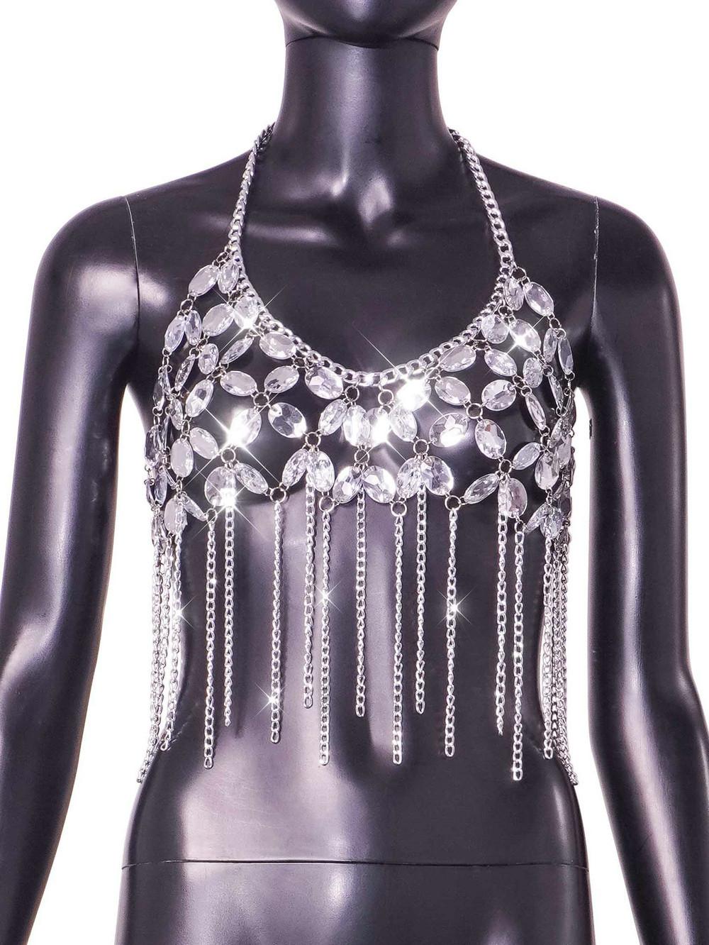 Новый сексуальный топ на бретельках с металлической цепочкой и драгоценными камнями L
Новый сексуальный топ на бретельках с металлической цепочкой и драгоценными камнями L