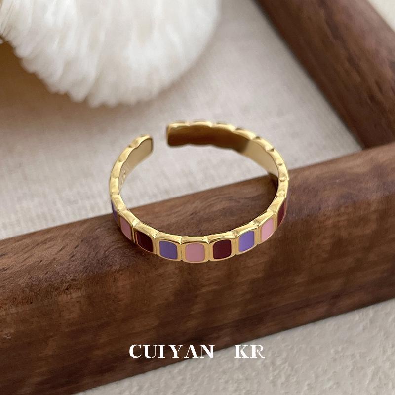 Cuiyan Shijie S925 Silver Korean Style Colorful Glaze Pearl Stackable Open Ring for Women Adjustable Open
Cuiyan Shijie S925 Silver Korean Style Colorful Glaze Pearl Stackable Open Ring for Women Adjustable Open