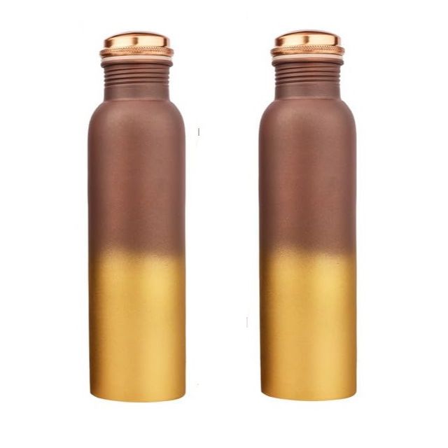Бутылка для воды из чистой меди 950 мл - Бесшовная, Герметичная, Дизайн с двойной печатью Лучшие подарки для семьи и друзей| Золотой и Коричневый - Набор из 2
Бутылка для воды из чистой меди 950 мл - Бесшовная, Герметичная, Дизайн с двойной печатью Лучшие подарки для семьи и друзей| Золотой и Коричневый - Набор из 2
