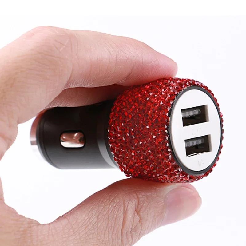 Новое шикарное автомобильное зарядное устройство USB 5 В 2,1 А, двухпортовый быстрый адаптер, розовый автомобильный декор, автомобильный стиль, алмазные автомобильные аксессуары, интерьер для женщин
Новое шикарное автомобильное зарядное устройство USB 5 В 2,1 А, двухпортовый быстрый адаптер, розовый автомобильный декор, автомобильный стиль, алмазные автомобильные аксессуары, интерьер для женщин
