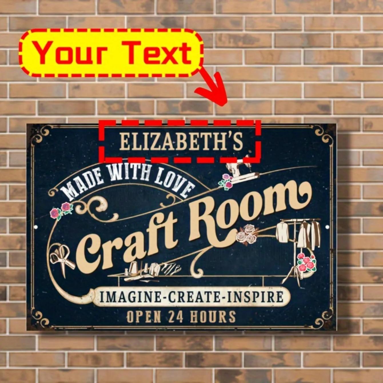 Vintage Metal Tin Sign Custom Name Funny Art Aluminum Craft Wall Decor чорний
Vintage Metal Tin Sign Custom Name Funny Art Aluminum Craft Wall Decor чорний