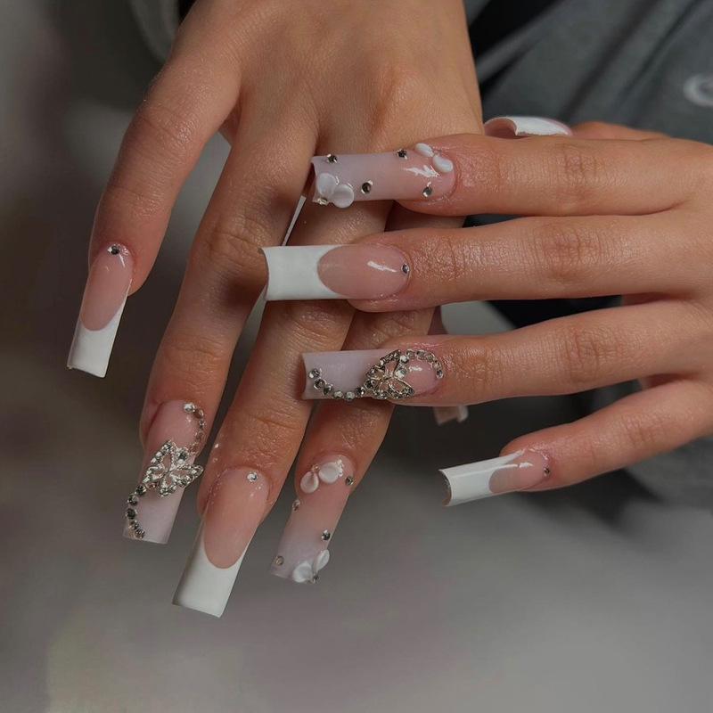 Trendy Butterfly Rhinestone Nail Stickers - Removable European & American Fashion UV Gel Polish Set
Trendy Butterfly Rhinestone Nail Stickers - Removable European & American Fashion UV Gel Polish Set