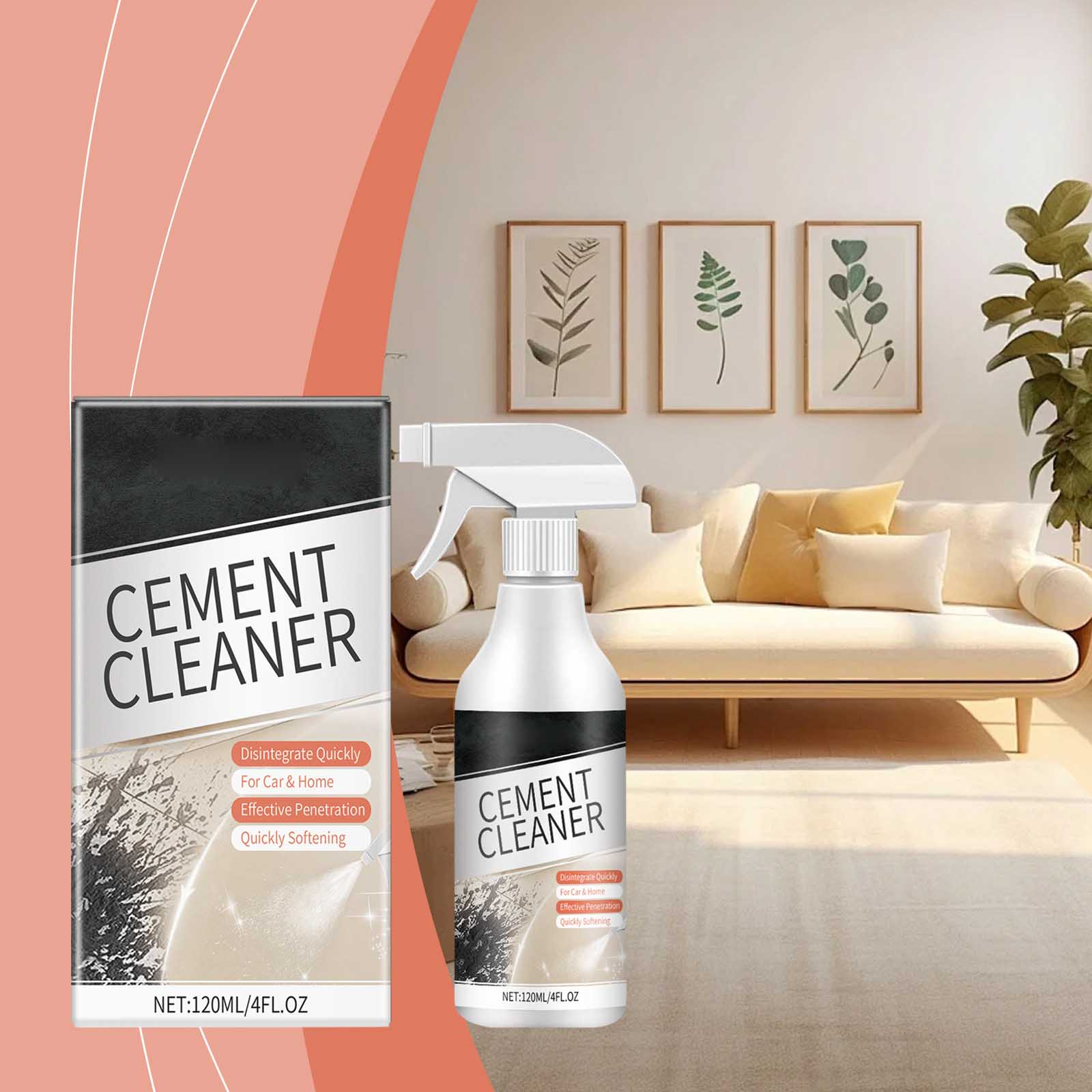 Cement Cleaner, Dissolves Cement Ash In Tiles, Cleans Concrete Floors, And Cement Residue120ml One Size
Cement Cleaner, Dissolves Cement Ash In Tiles, Cleans Concrete Floors, And Cement Residue120ml One Size