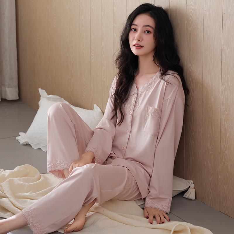 Spring and Autumn New Modal Cotton Women s Pajamas Long Sleeves Soft Casual Mom Can Wear Loungewear Outside m recommended 40-50kg
Spring and Autumn New Modal Cotton Women s Pajamas Long Sleeves Soft Casual Mom Can Wear Loungewear Outside m recommended 40-50kg