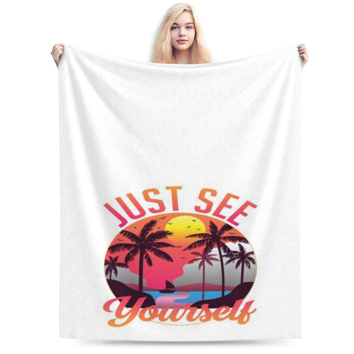 Tropical Sunset Just See Yourself White Custom Soft Decorate Home An UltraSoft Micro Fleece Blanket 75x100cm 30x40in
Tropical Sunset Just See Yourself White Custom Soft Decorate Home An UltraSoft Micro Fleece Blanket 75x100cm 30x40in