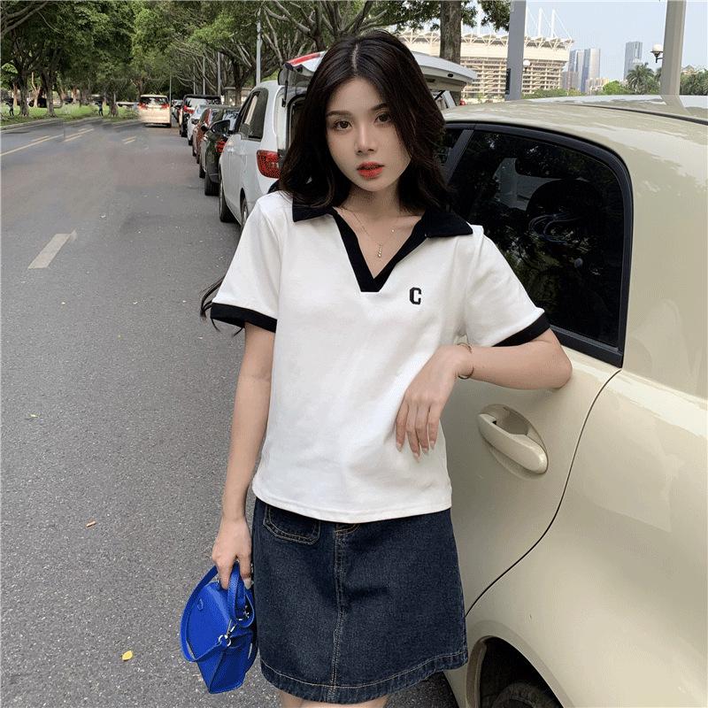 2025 Plus Size V-Neck Polo T-Shirt - Slimming Short Sleeve, Tummy-Covering Women s Top 2XL (Recommended 120-130 Jin) білий
2025 Plus Size V-Neck Polo T-Shirt - Slimming Short Sleeve, Tummy-Covering Women s Top 2XL (Recommended 120-130 Jin) білий