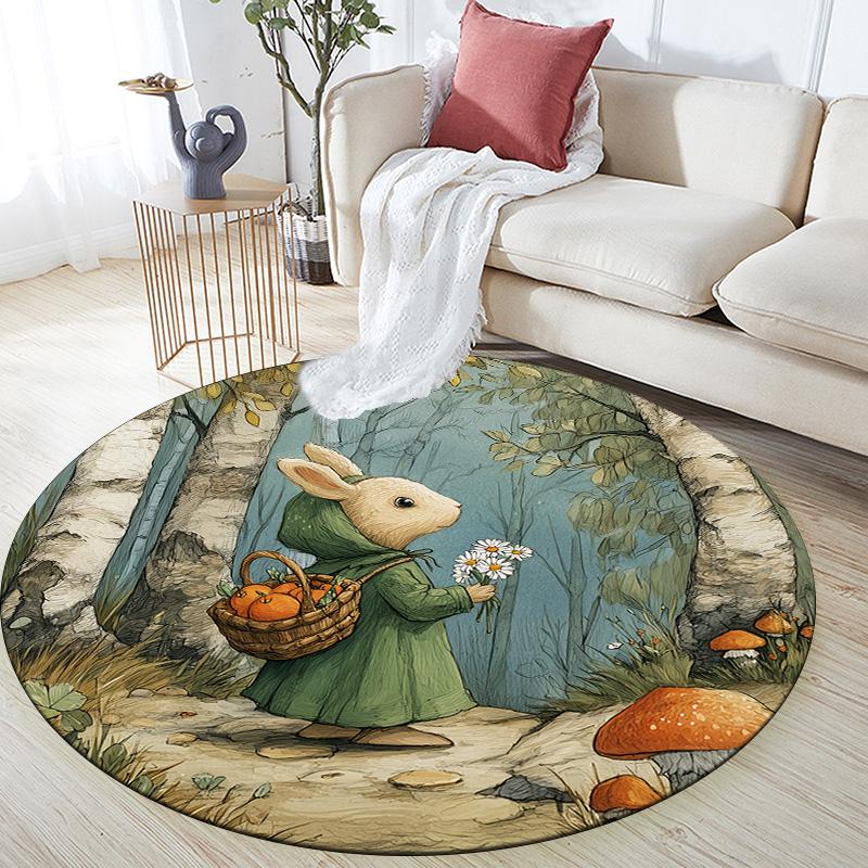 Leaf Rabbit,Round Area Rug,Carpet Rug for Living Room Bedroom Sofa Playroom Decor,Non-slip Floor Mat 80cmx80cm
Leaf Rabbit,Round Area Rug,Carpet Rug for Living Room Bedroom Sofa Playroom Decor,Non-slip Floor Mat 80cmx80cm