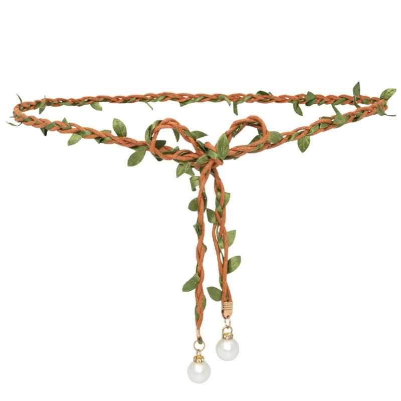 Handmade Woven Styles Waist Rope Ethnic Styles Thin Waistband Leaf Beaded Belts for Casual and Outdoor Activity
Handmade Woven Styles Waist Rope Ethnic Styles Thin Waistband Leaf Beaded Belts for Casual and Outdoor Activity