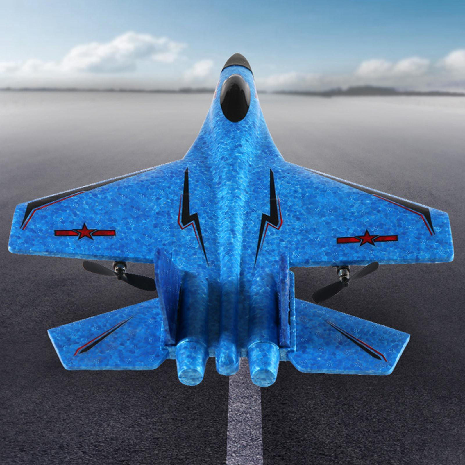 2CH RC реактивний планер, літак з дистанційним керуванням, пінопластовий літак проти зіткнень, надлегкий, простий у використанні синій
2CH RC реактивний планер, літак з дистанційним керуванням, пінопластовий літак проти зіткнень, надлегкий, простий у використанні синій