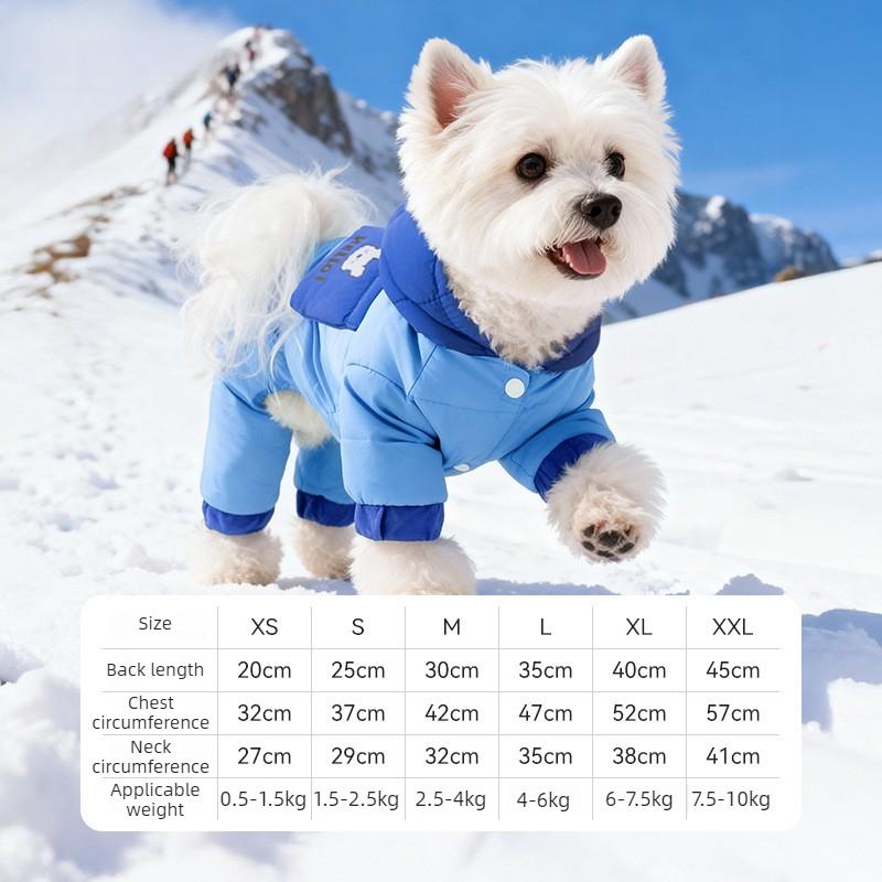 Winter Dog Snowsuit Windproof Frostproof Warm 4-Legged Dog Clothes Cozy Pet Outdoor Coat for Small Dogs Running Hiking Apparel L синій
Winter Dog Snowsuit Windproof Frostproof Warm 4-Legged Dog Clothes Cozy Pet Outdoor Coat for Small Dogs Running Hiking Apparel L синій