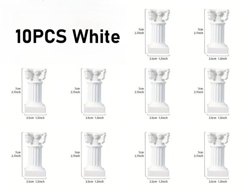 10pc 1.3*2.7-inch Plastic Roman Column Sculpture Resin Craft European Candle Holder Base Photo Prop Ornament for Home Decorative
10pc 1.3*2.7-inch Plastic Roman Column Sculpture Resin Craft European Candle Holder Base Photo Prop Ornament for Home Decorative