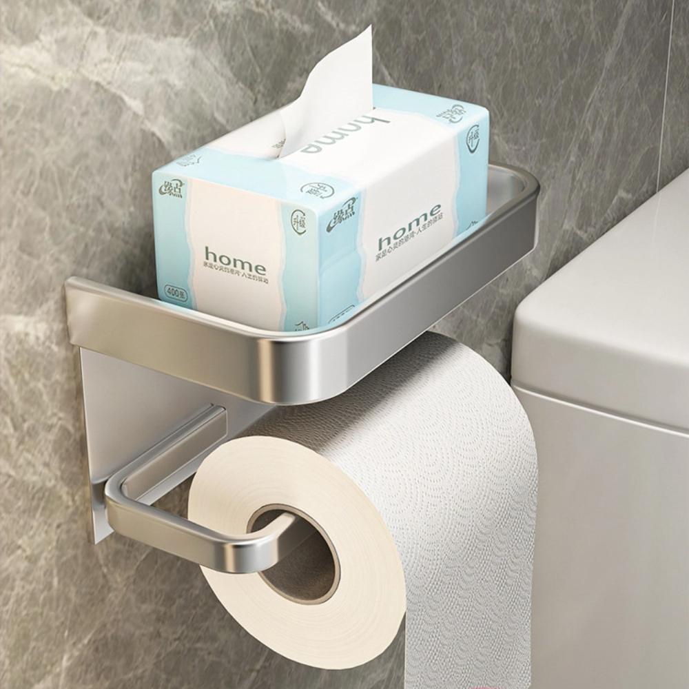 Toilet Paper Roll holder With Shelf Aluminum Toilet Paper dispenser No Drill Tissue hanger Toilet Bathroom Accessories
Toilet Paper Roll holder With Shelf Aluminum Toilet Paper dispenser No Drill Tissue hanger Toilet Bathroom Accessories