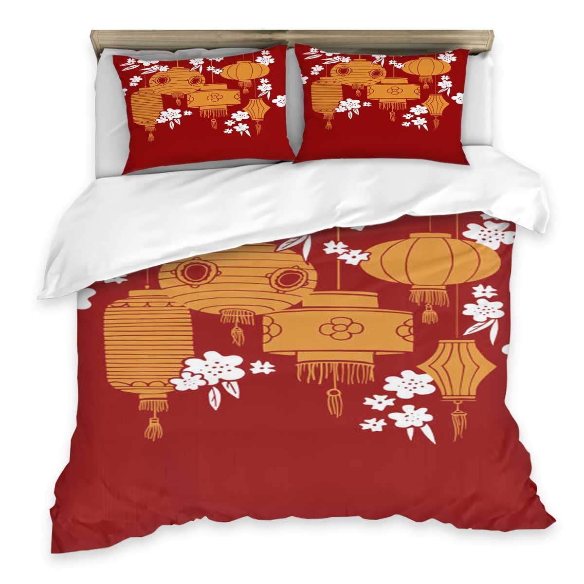 Chinese Lantern Duvet Cover Sets for Kids Adults Queen Size Lightweight Down Room Decor 2 Pillowcases and 1 Duvet Cover No Quilt (135x200cm)
Chinese Lantern Duvet Cover Sets for Kids Adults Queen Size Lightweight Down Room Decor 2 Pillowcases and 1 Duvet Cover No Quilt (135x200cm)