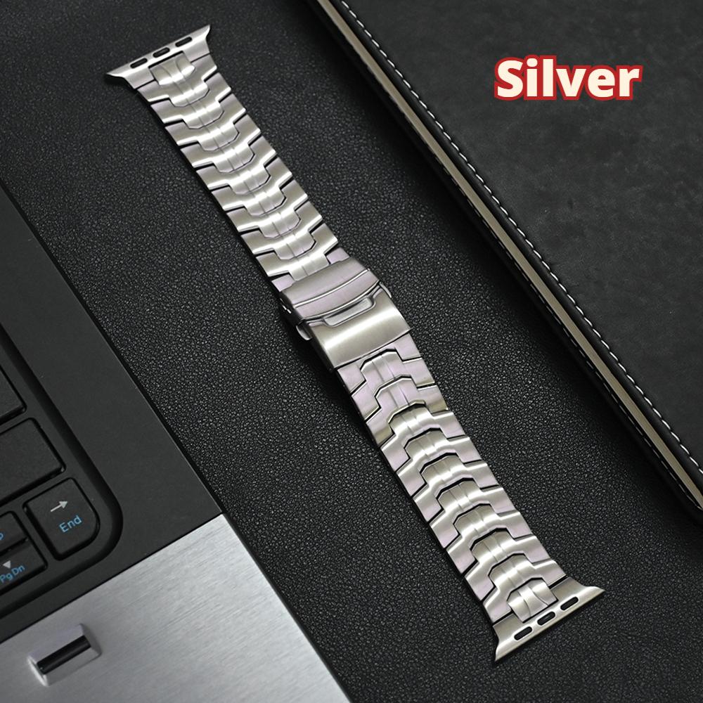 Ремешок из нержавеющей стали для Apple Watch Ultra 2 49 мм 6 5 4 Se 3 42 мм 44 мм металлический ремешок титанового цвета для iwatch серии 9 8 7 45 мм For 38mm 40mm 41mm серебряный
Ремешок из нержавеющей стали для Apple Watch Ultra 2 49 мм 6 5 4 Se 3 42 мм 44 мм металлический ремешок титанового цвета для iwatch серии 9 8 7 45 мм For 38mm 40mm 41mm серебряный