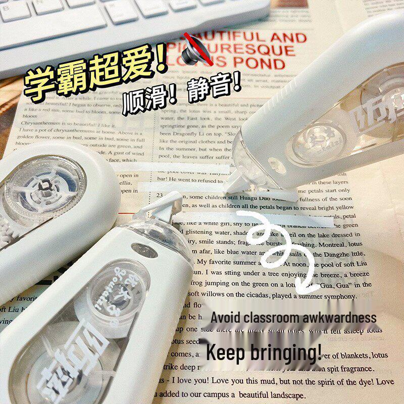 Durable, Drop-Proof Correction Tape: Economical Pack for Students with Smooth, Silent Application and Large Capacity Eraser Pen.
Durable, Drop-Proof Correction Tape: Economical Pack for Students with Smooth, Silent Application and Large Capacity Eraser Pen.