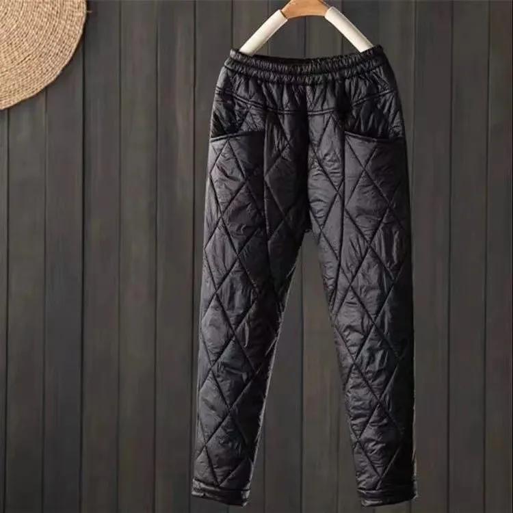Женские однотонные зимние теплые плотные эластичные брюки с высокой талией, одежда для снега, широкие брюки Mujer 3XL чёрный
Женские однотонные зимние теплые плотные эластичные брюки с высокой талией, одежда для снега, широкие брюки Mujer 3XL чёрный