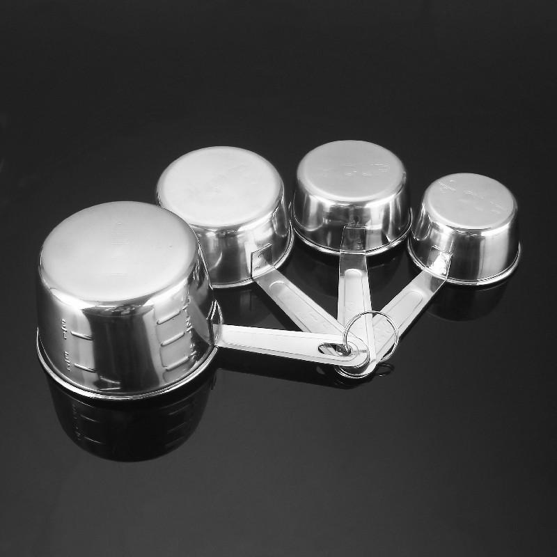 4pcs Baking Measuring Cups Spoons Kit Stainless Steel Flour Liquid Measuring Spoons Kitchen Baking Cooking Scaled Measure Tool
4pcs Baking Measuring Cups Spoons Kit Stainless Steel Flour Liquid Measuring Spoons Kitchen Baking Cooking Scaled Measure Tool