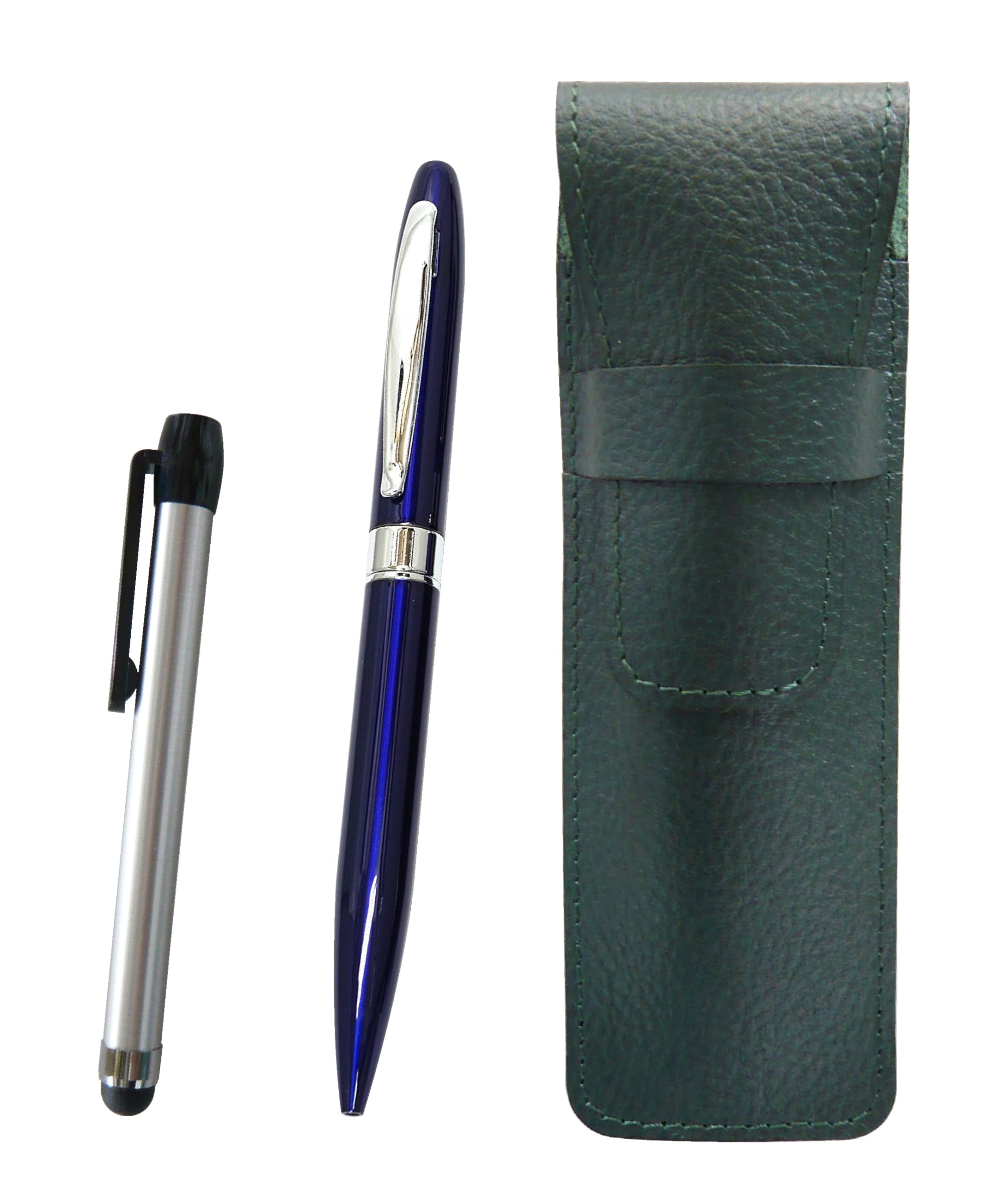 Grained leather pencil case moss green metal touch bar silver and lasting piece metal rotary ballpoint pen set blue SASMG-ALST-TK23-L
Grained leather pencil case moss green metal touch bar silver and lasting piece metal rotary ballpoint pen set blue SASMG-ALST-TK23-L