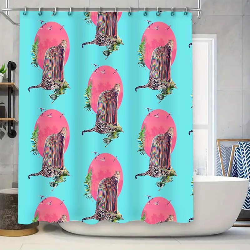 Jungle Shower Curtain Tropical Leaves Pattern Waterproof Bathroom Decor Nature Theme Artistic Prints Vivid Colors Home Textile W60H190(CM)-1 Pcs
Jungle Shower Curtain Tropical Leaves Pattern Waterproof Bathroom Decor Nature Theme Artistic Prints Vivid Colors Home Textile W60H190(CM)-1 Pcs