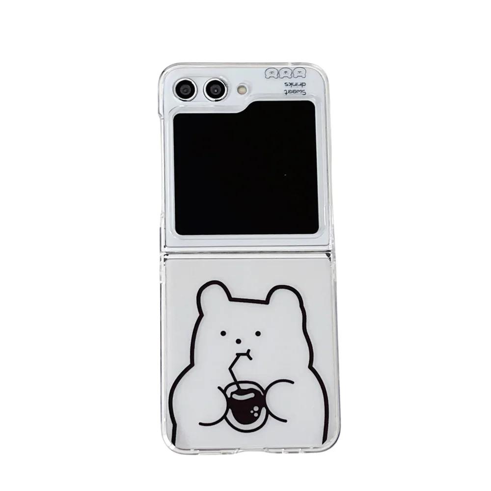 Cute Bear Phone Case for Samsung Galaxy Z Flip 6 5 Flip 3 4 Z Fold 4 5G PC Cartoon Soft Anti-fall Transparent Fundas Back Cover Galaxy Z Flip 5
Cute Bear Phone Case for Samsung Galaxy Z Flip 6 5 Flip 3 4 Z Fold 4 5G PC Cartoon Soft Anti-fall Transparent Fundas Back Cover Galaxy Z Flip 5