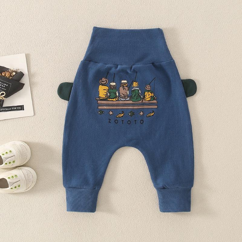 Осенние штаны из чистого хлопка с мультяшным принтом для младенцев и малышей - Открытая промежность, эластичная талия, унисекс 73 cm
Осенние штаны из чистого хлопка с мультяшным принтом для младенцев и малышей - Открытая промежность, эластичная талия, унисекс 73 cm