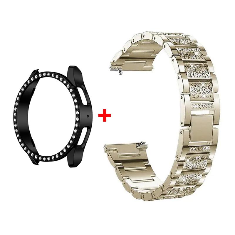 Металевий Ремінець+Корпус для Samsung Galaxy Watch7 6 5 4 40мм 44мм Ремінець Жіночий Нержавіюча Сталь Алмазний Браслет & Захисний Бампер Аксесуар Galaxy watch 5Pro 45
Металевий Ремінець+Корпус для Samsung Galaxy Watch7 6 5 4 40мм 44мм Ремінець Жіночий Нержавіюча Сталь Алмазний Браслет & Захисний Бампер Аксесуар Galaxy watch 5Pro 45